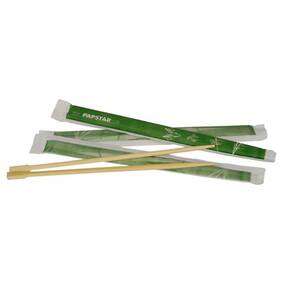 500 Stück Essstäbchen aus Bambus, 23 cm, einzeln verpackt