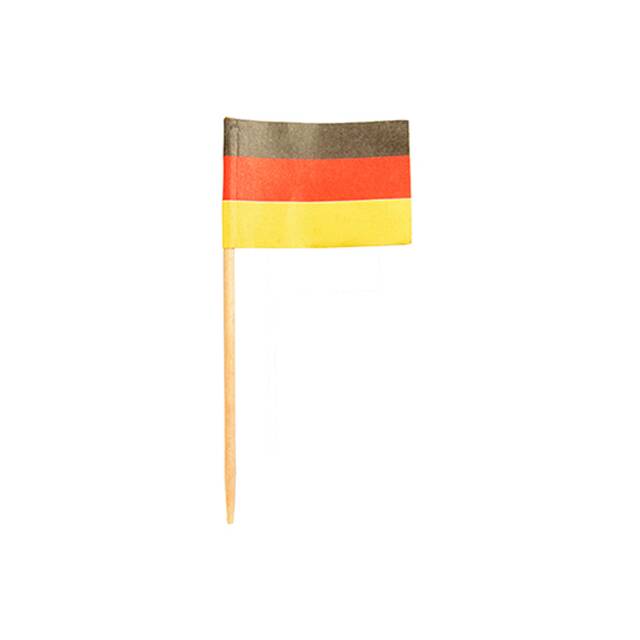2000 Stück Partypicker, Flaggen 8 cm  Deutschland 