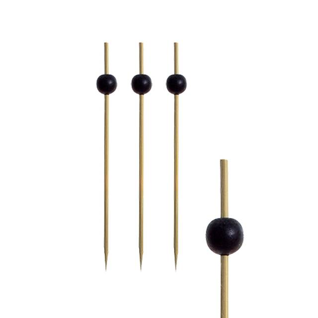 1500 Stck Fingerfood-Spiee 12,5 cm  Black Pearl 