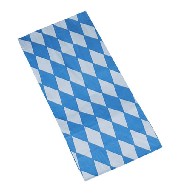 1000 Hähnchenbeutel, Papier mit Alu-Einlage 28 cm x 13 cm x 8 cm  Bayrisch blau  1/1