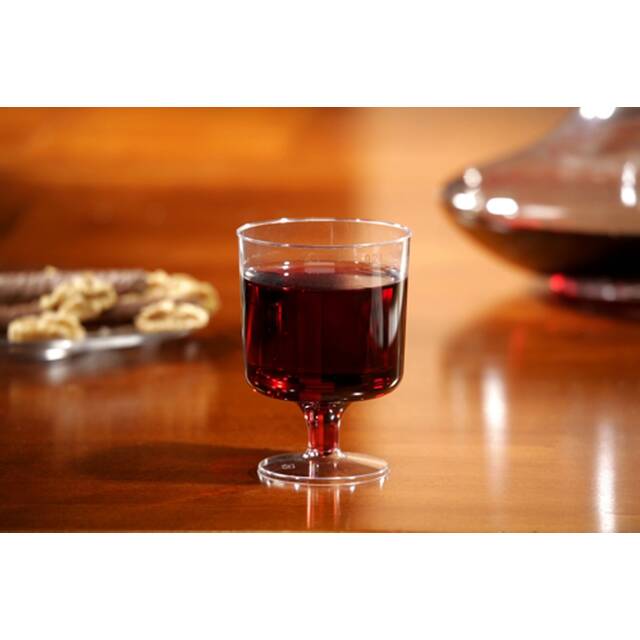 200 Stck Einweg-Weinglser fr Rotwein, PS 0,2 l  7,2 cm  10 cm glasklar einteilig