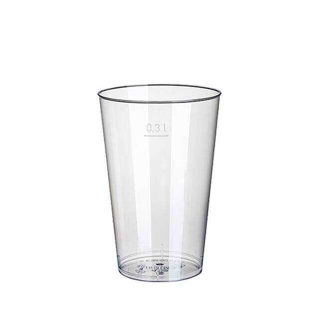 500 Trinkbecher, PS 0,3 l Ø 7,9 cm · 11,9 cm glasklar