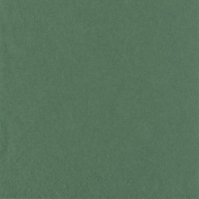 1000 Servietten, 3-lagig 1/4-Falz 33 cm x 33 cm dunkelgrün