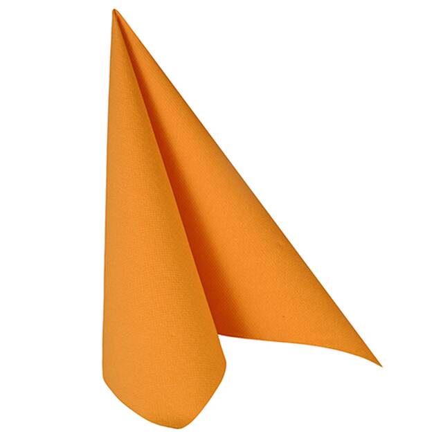 160 Servietten  ROYAL Collection  1/4-Falz 40 cm x 40 cm orange