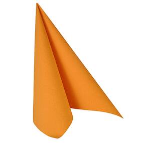 160 Stück Servietten, orange  ROYAL Collection  1/4-Falz...
