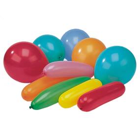 150 Stück Luftballons farbig sortiert  verschiedene Formen 