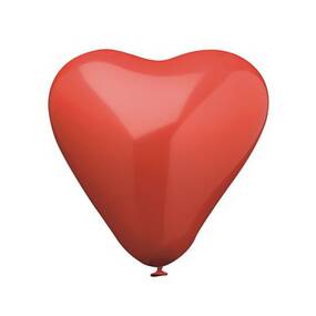 48 Stck Luftballons, rot  19 cm  Heart  medium