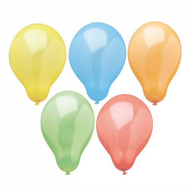 120 Stck Luftballons farbig sortiert,  19 cm  Rainbow 