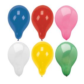 500 Stück Luftballons rund Ø 28 cm farbig sortiert