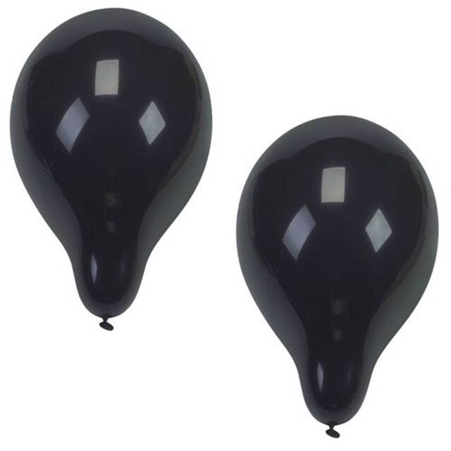 120 Stck Luftballons, schwarz  25 cm