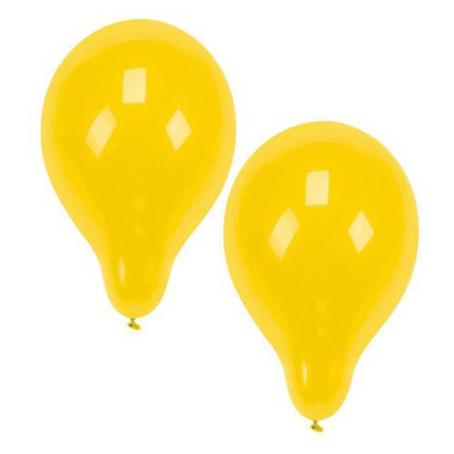 120 Stck Luftballons, gelb  25 cm