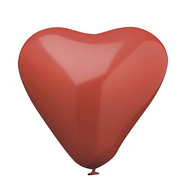 120 Luftballons Ø 26 cm rot  Heart  large