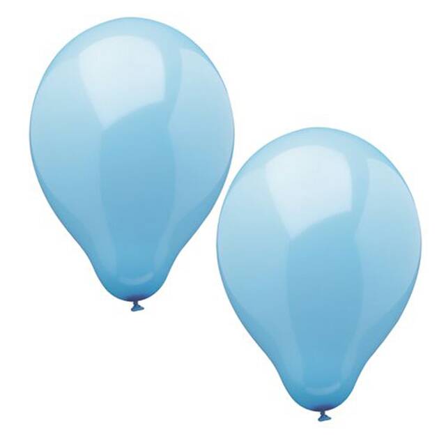 120 Stück Luftballons, hellblau Ø 25 cm