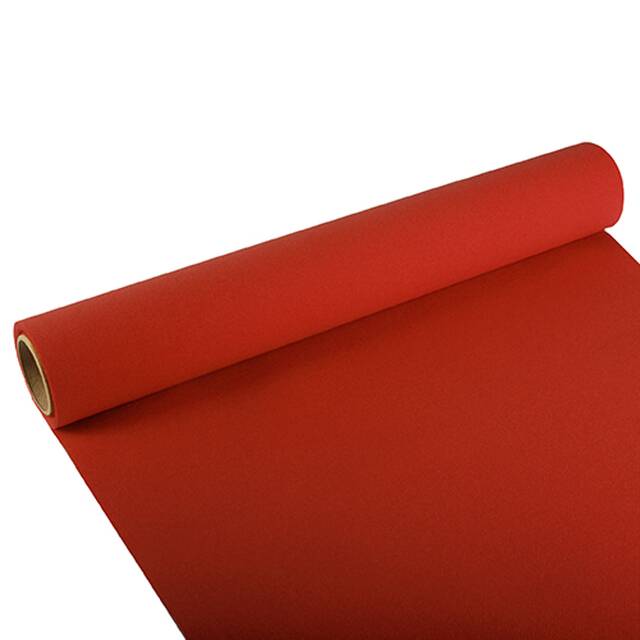 6 Stück Tissue Tischläufer, rot  ROYAL Collection  3 m x 40 cm