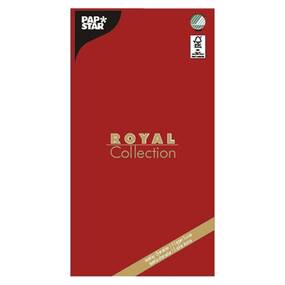 10 Stück Tissue Tischdecke, rot  ROYAL Collection  120 x...