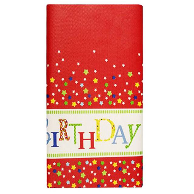15 Stück Papiertischdecke für Geburtstag 120 x 180 cm  Happy Birthday 