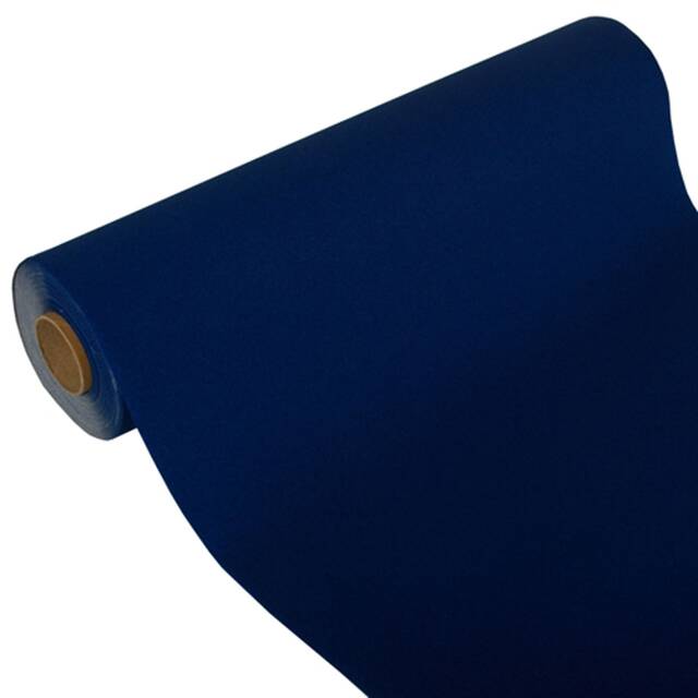 4 Stück Tissue Tischläufer, dunkelblau  ROYAL Collection  24 m x 40 cm