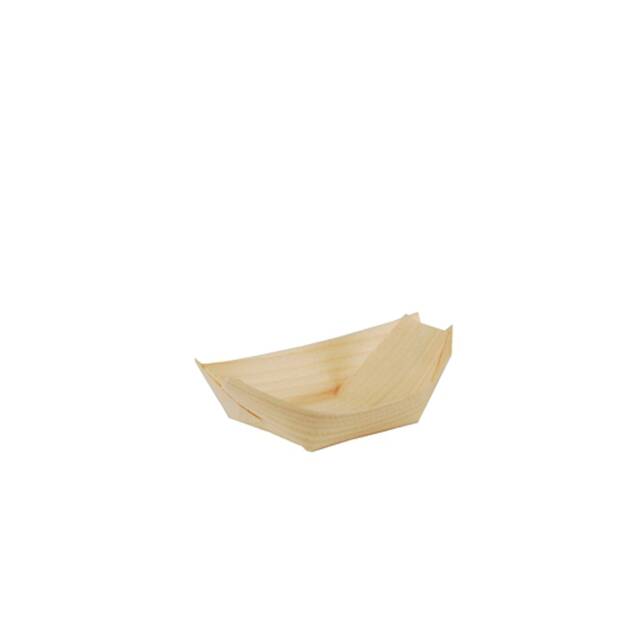 500 Stck Fingerfood-Schalen aus Holz  pure , 11 x 6,5 cm  Schiffchen 