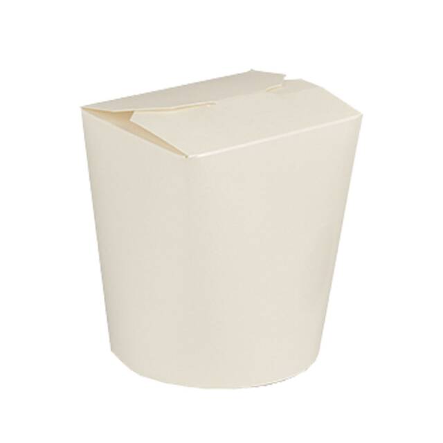 500 Stck Nudelbox - Asia Box eckig 550 ml 10 x 8,5 x 7,5 cm weiss