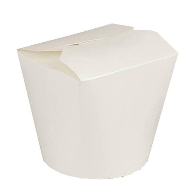 500 Stck Nudelbox - Asia Box eckig 750 ml 10,1 x 10 x 9,1 cm weiss