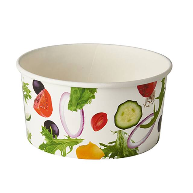 360 Stck Salatschalen To Go aus Pappe 1 l  15 cm  7,5 cm  Salad 