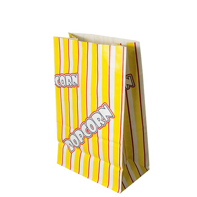 1000 Stück Popcorn Tüten, Papier & Pergamentersatz 2,5 l, 22 x 14 x 8 cm, fettdicht