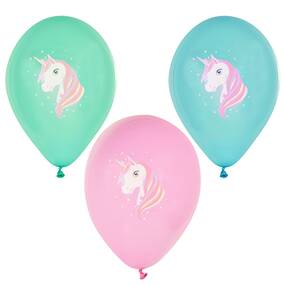 72 Stck Luftballons  29 cm farbig sortiert  Unicorn 