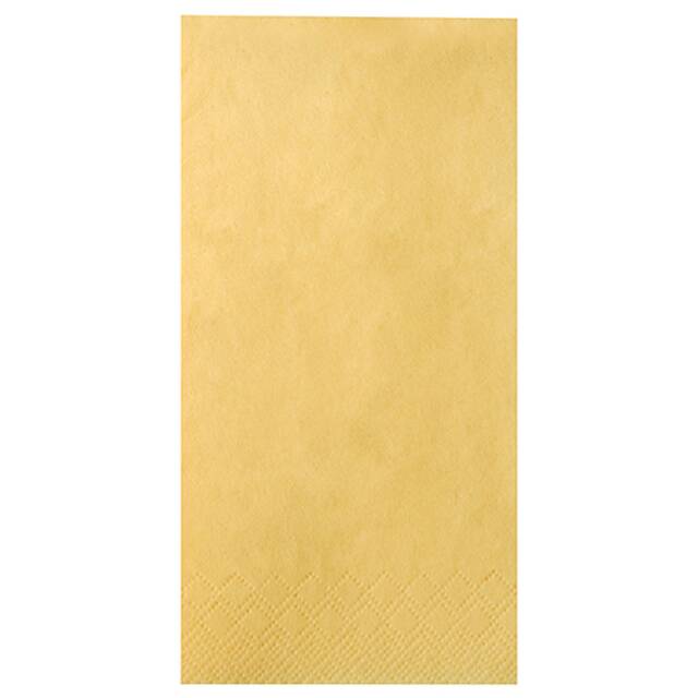 1000 Stck Servietten, gelb 3-lagig 1/8-Falz 40 x 40 cm