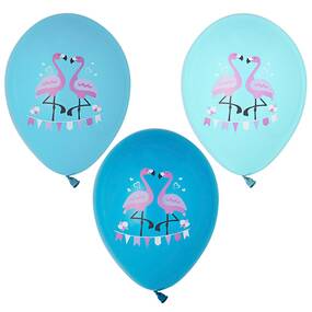 72 Stück Luftballons mit Flamingo-Muster Ø 29 cm farbig...