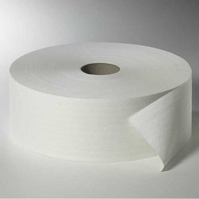 6 Rollen Toilettenpapier, 2-lagiges Tissue Ø 26,5 cm · 420 m x 10 cm weiss  Maxi Rollen  Großrolle