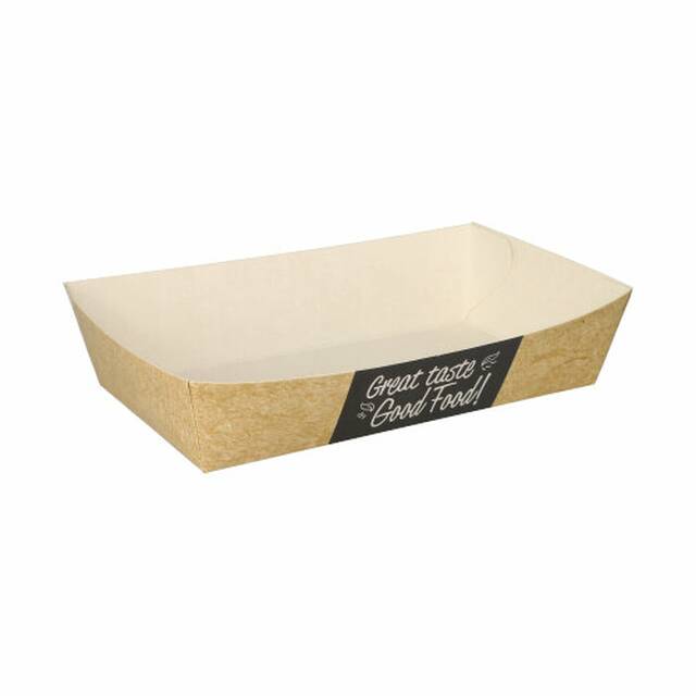 500 Stck Pommes-Frites-Trays  pure  10,5 x 17 cm  Good Food  gro