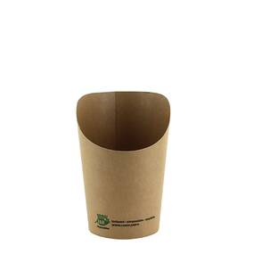 1000 Stück Wrap-cups, Pappe  pure , 230 ml 10 x 6 x 8 cm