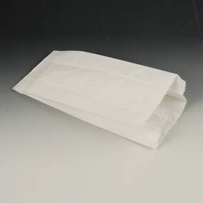 1000 Papierfaltenbeutel, Cellulose, gefädelt 28 cm x 13...