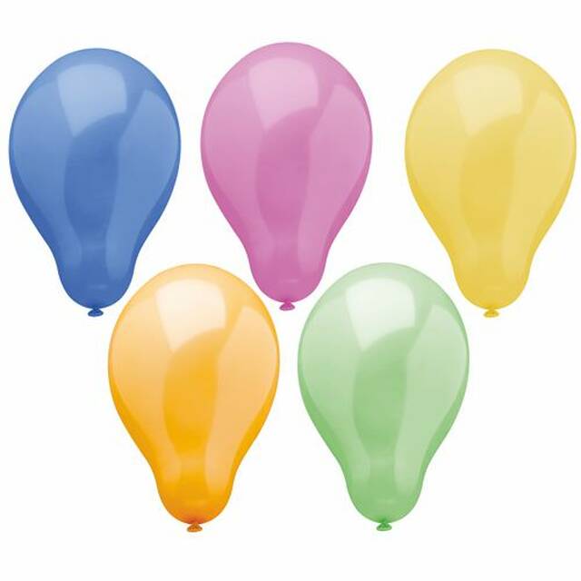 300 Stck Luftballons  25 cm farbig sortiert  Trend 