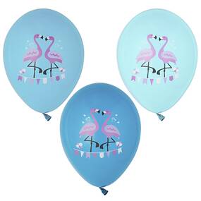 72 Stck Luftballons mit Flamingo-Muster  29 cm farbig...