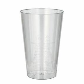 500 Stück Plastikbecher (PS) 0,4 l Ø 9 cm · 13 cm glasklar