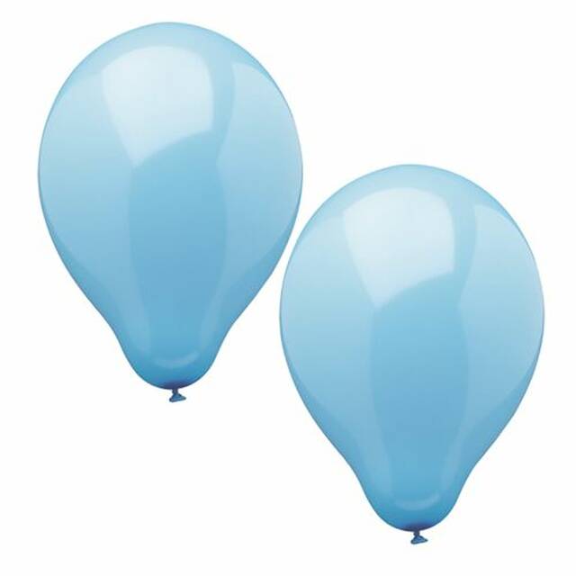 120 Stück Luftballons, hellblau Ø 25 cm