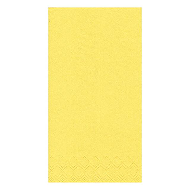 1000 Servietten, 3-lagig 1/8-Falz 33 cm x 33 cm gelb