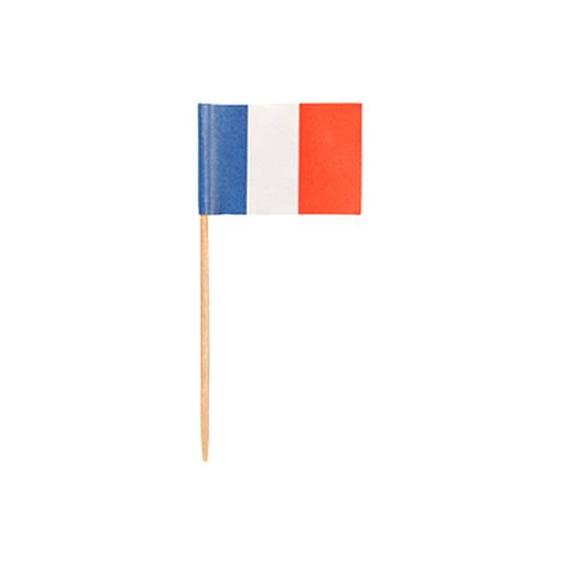 5000 Stück Partypicker, Flaggen 8 cm  Frankreich 