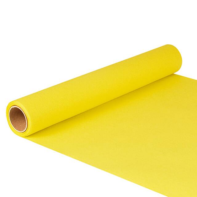 6 Stück Tissue Tischläufer, gelb  ROYAL Collection  5 m x 40 cm auf Rolle