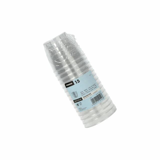 225 Stck Plastikbecher (PS) 0,1 l  6,8 cm  5,4 cm transparent