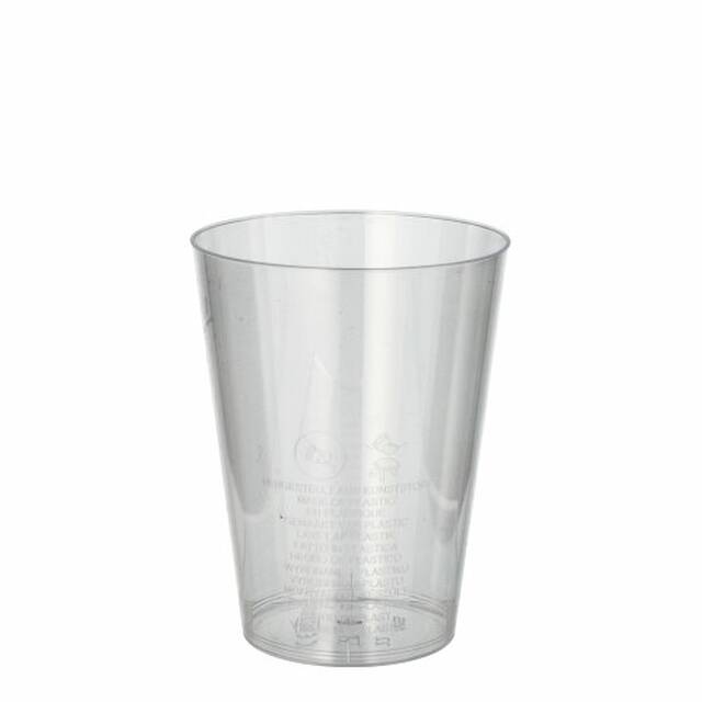 1000 Stck Plastikbecher (PS) 0,2 l  7,5 cm  9,7 cm glasklar