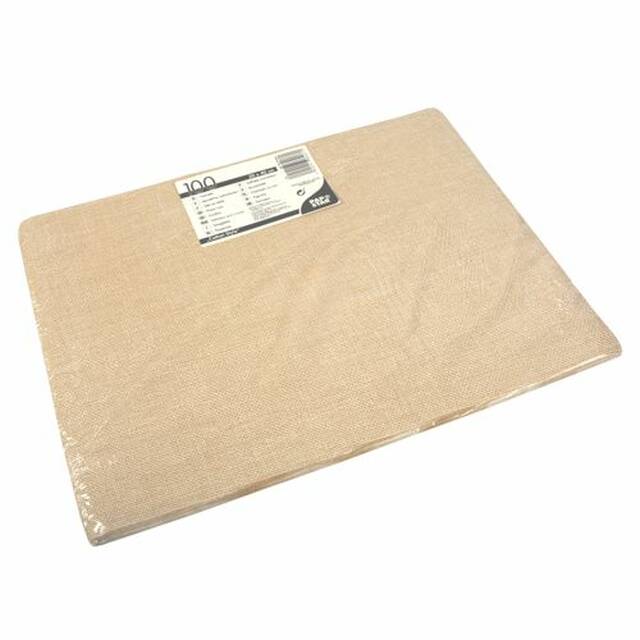 1000 Stck Papier Tischsets, sand 30 x 40 cm  Cotton Style 