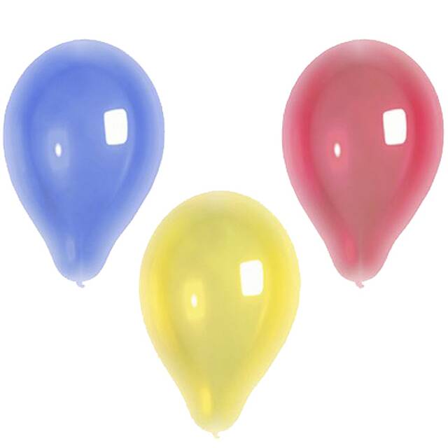 120 Stck Luftballons  25 cm farbig sortiert  Crystal 