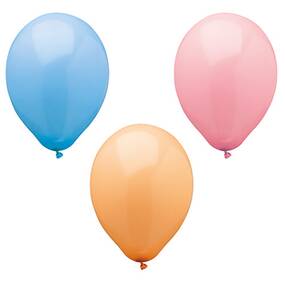 120 Stück Luftballons Ø 25 cm farbig sortiert  Pastel 