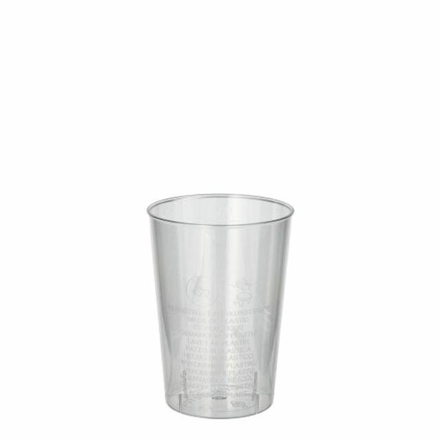 1000 Stck Plastikbecher (PS) 0,1 l  5,5 cm  7,5 cm glasklar