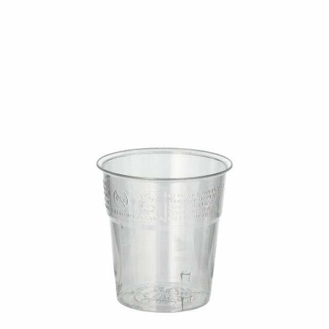 1000 Stck Plastikbecher (PS) 0,1 l  6 cm  6,7 cm glasklar