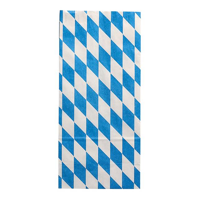 1000 Stck Hhnchenbeutel, Papier mit Alu-Einlage 28 x 13 x 8 cm  Bayrisch blau  1/1