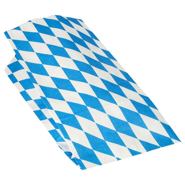 1000 Stck Hhnchenbeutel, Papier mit Alu-Einlage 28 x 13 x 8 cm  Bayrisch blau  1/1