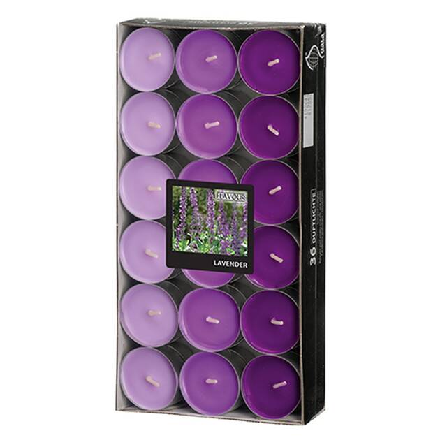 288 Stck Duftteelichter, Lavendel,  38 mm  17 mm,  Flavour 